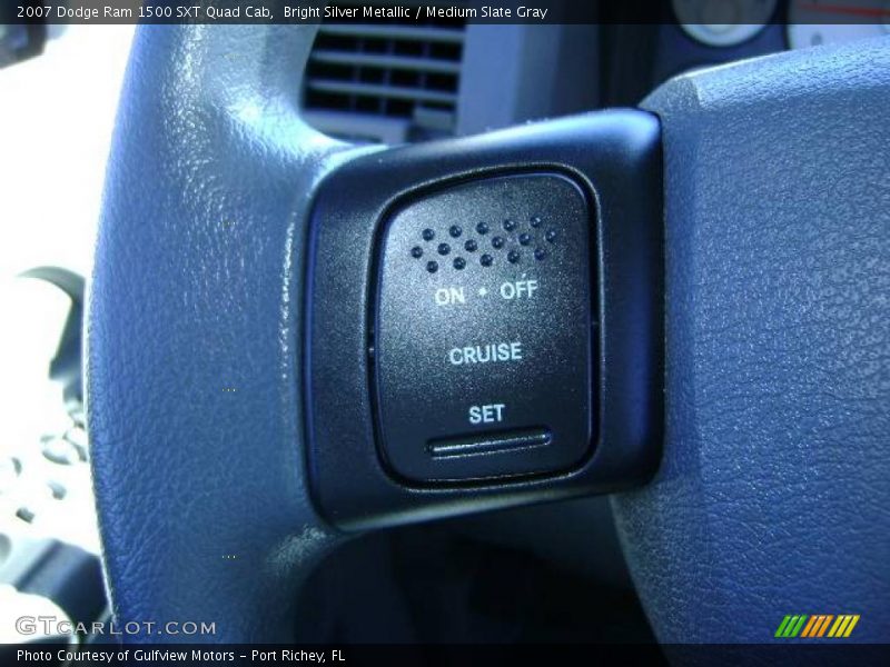 Bright Silver Metallic / Medium Slate Gray 2007 Dodge Ram 1500 SXT Quad Cab
