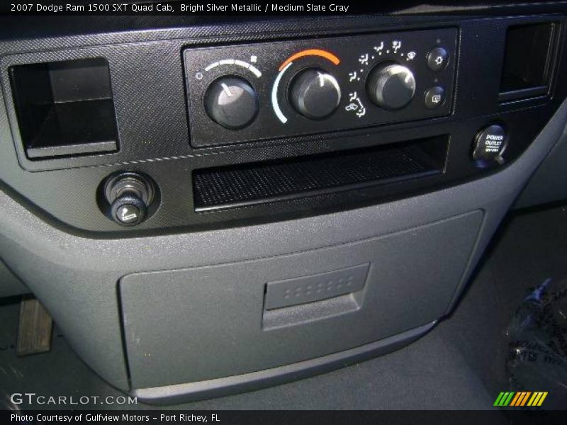 Bright Silver Metallic / Medium Slate Gray 2007 Dodge Ram 1500 SXT Quad Cab