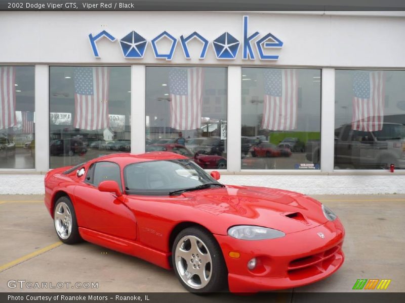 Viper Red / Black 2002 Dodge Viper GTS