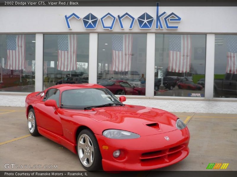 Viper Red / Black 2002 Dodge Viper GTS