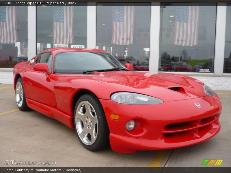Viper Red / Black 2002 Dodge Viper GTS