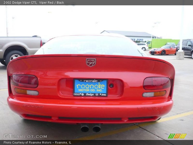 Viper Red / Black 2002 Dodge Viper GTS