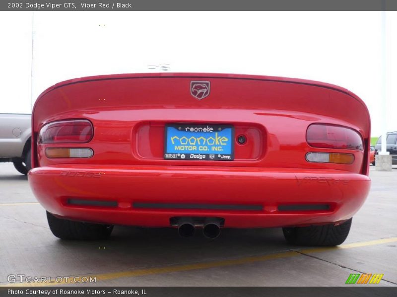 Viper Red / Black 2002 Dodge Viper GTS