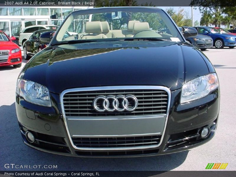 Brilliant Black / Beige 2007 Audi A4 2.0T Cabriolet