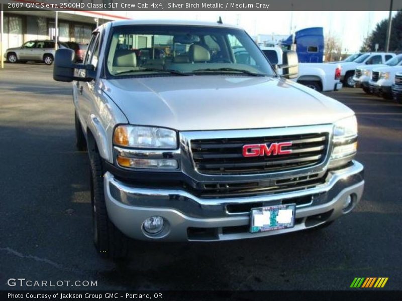 Silver Birch Metallic / Medium Gray 2007 GMC Sierra 2500HD Classic SLT Crew Cab 4x4