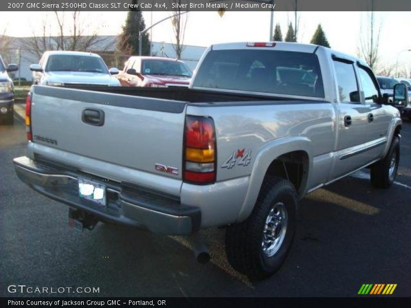 Silver Birch Metallic / Medium Gray 2007 GMC Sierra 2500HD Classic SLT Crew Cab 4x4