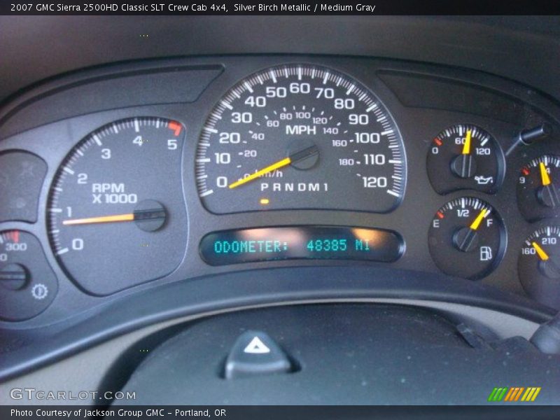 Silver Birch Metallic / Medium Gray 2007 GMC Sierra 2500HD Classic SLT Crew Cab 4x4