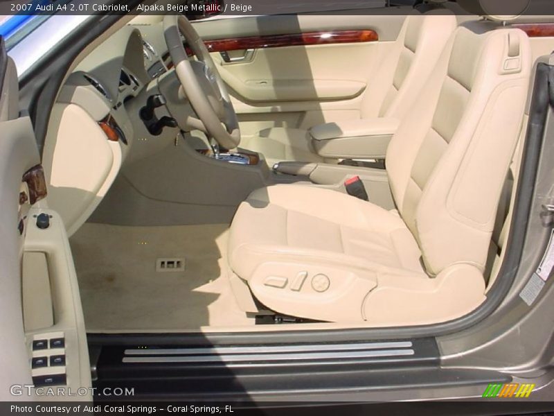 Alpaka Beige Metallic / Beige 2007 Audi A4 2.0T Cabriolet