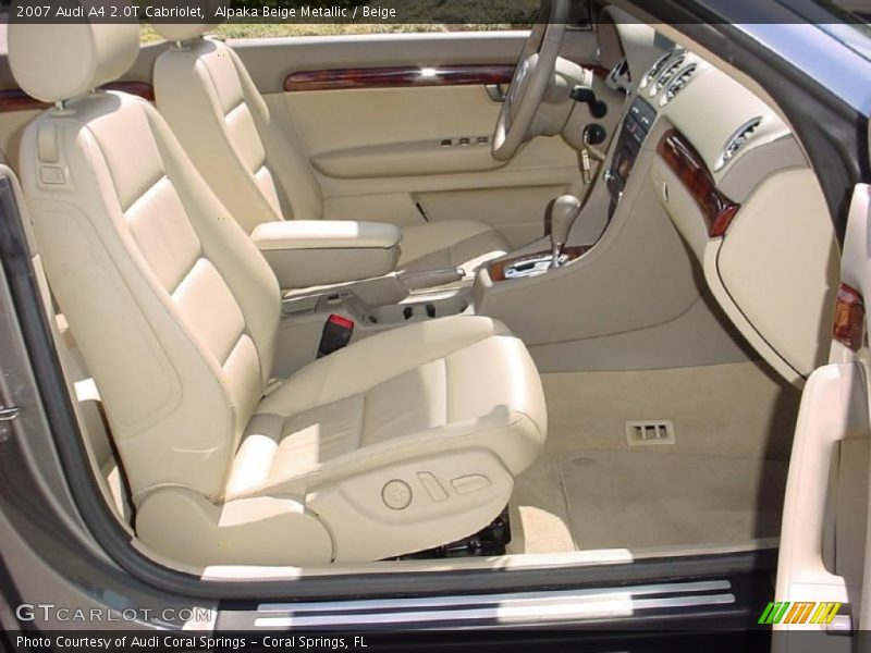Alpaka Beige Metallic / Beige 2007 Audi A4 2.0T Cabriolet