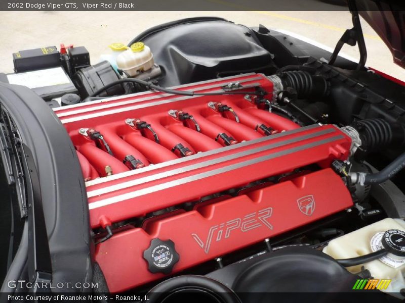 Viper Red / Black 2002 Dodge Viper GTS
