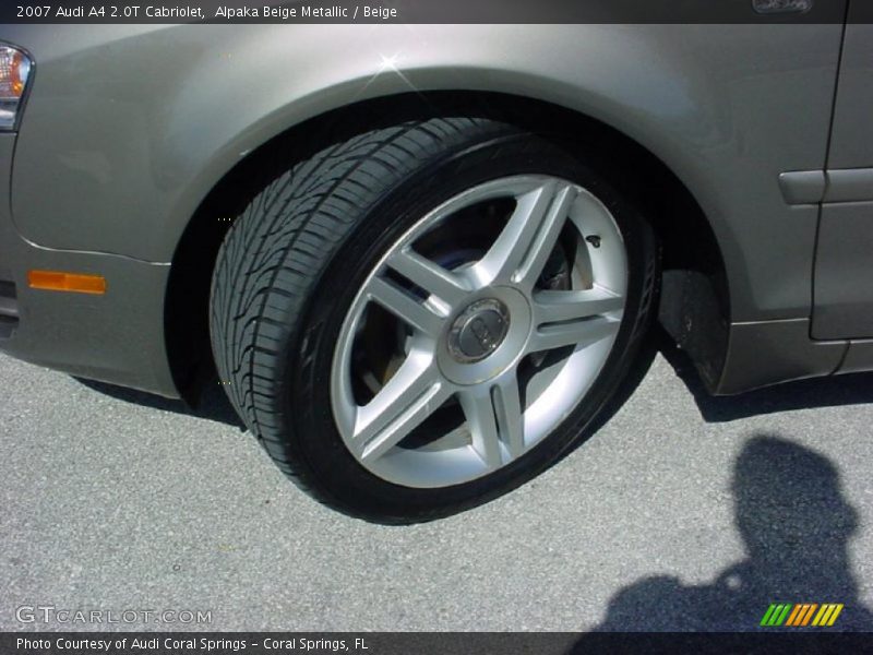 Alpaka Beige Metallic / Beige 2007 Audi A4 2.0T Cabriolet