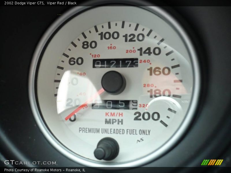 Viper Red / Black 2002 Dodge Viper GTS