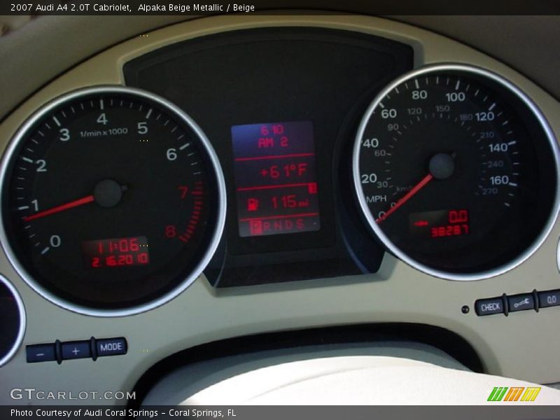 Alpaka Beige Metallic / Beige 2007 Audi A4 2.0T Cabriolet