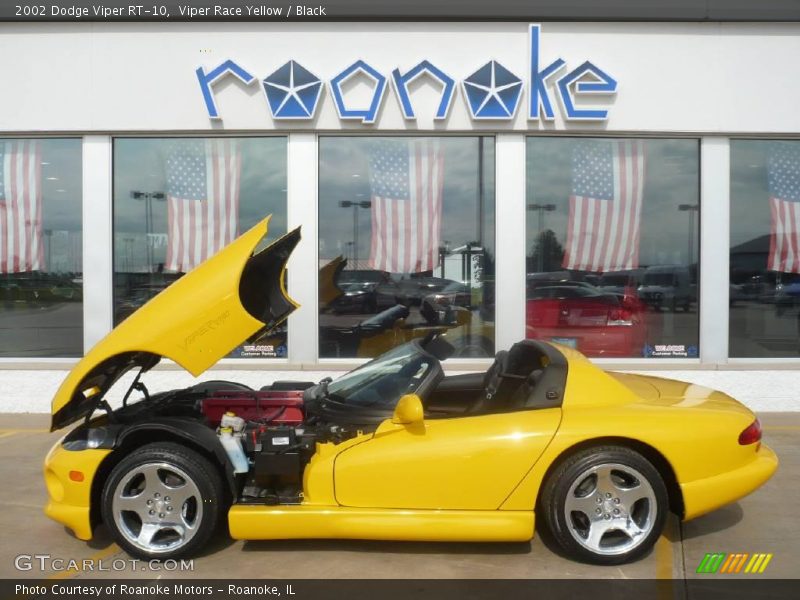 Viper Race Yellow / Black 2002 Dodge Viper RT-10