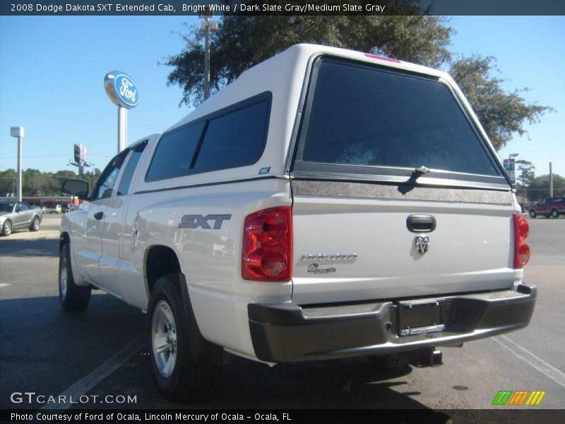 Bright White / Dark Slate Gray/Medium Slate Gray 2008 Dodge Dakota SXT Extended Cab