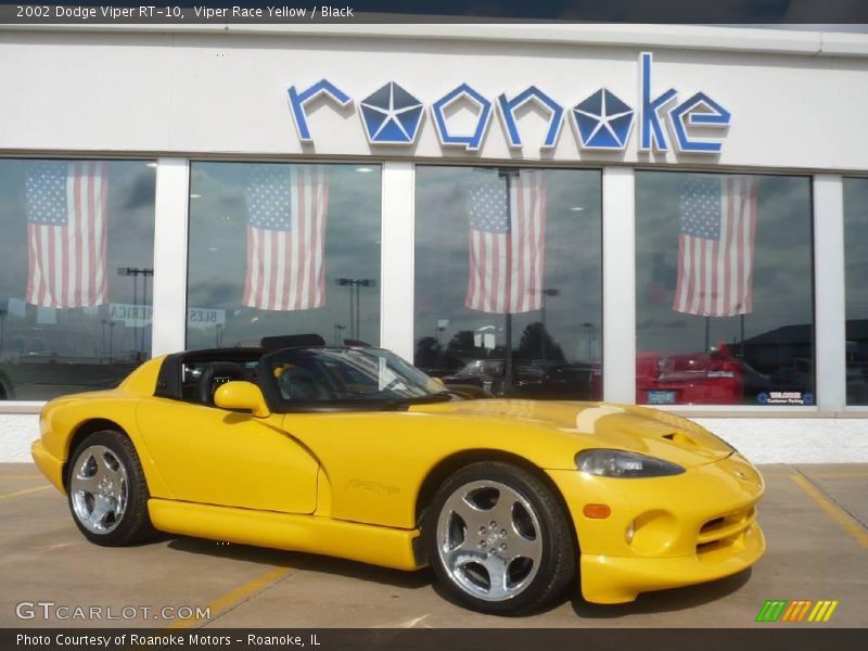 Viper Race Yellow / Black 2002 Dodge Viper RT-10