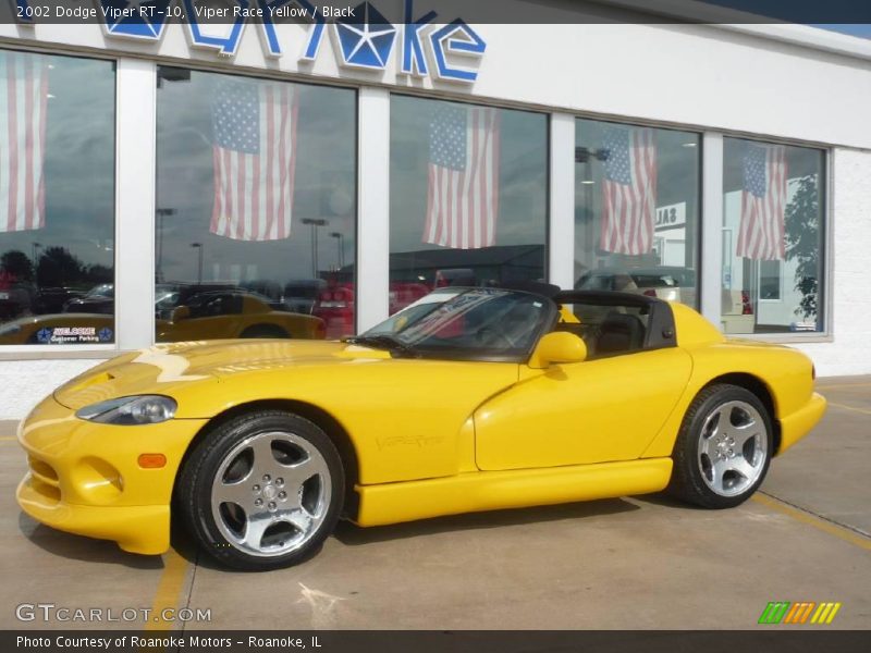 Viper Race Yellow / Black 2002 Dodge Viper RT-10