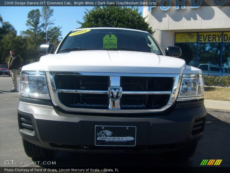 Bright White / Dark Slate Gray/Medium Slate Gray 2008 Dodge Dakota SXT Extended Cab