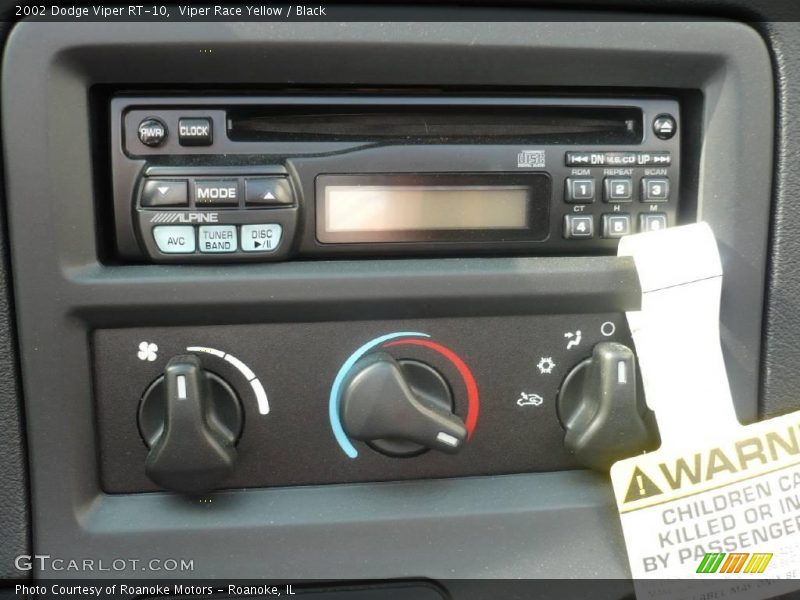 Viper Race Yellow / Black 2002 Dodge Viper RT-10