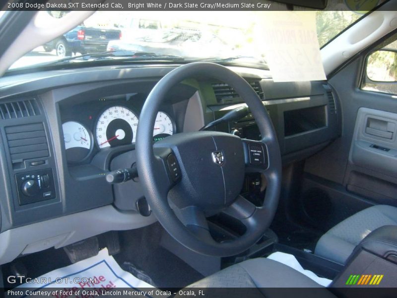 Bright White / Dark Slate Gray/Medium Slate Gray 2008 Dodge Dakota SXT Extended Cab