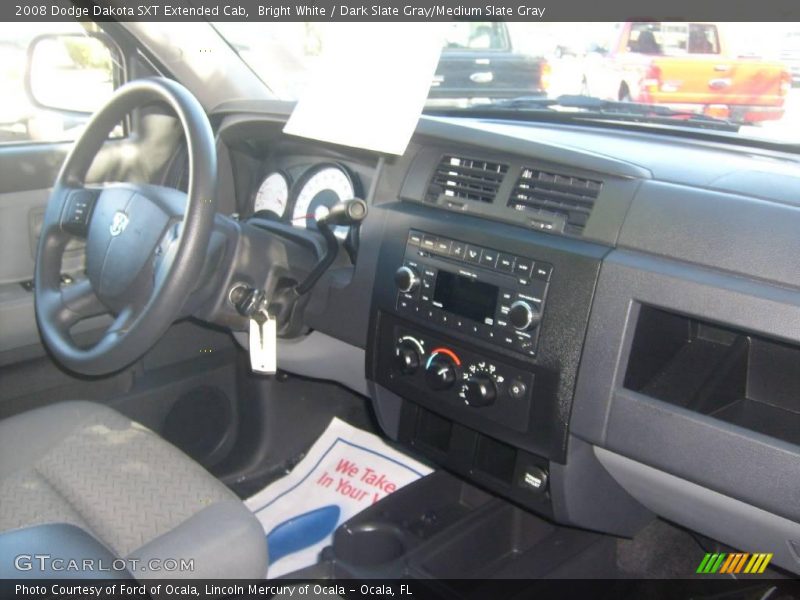Bright White / Dark Slate Gray/Medium Slate Gray 2008 Dodge Dakota SXT Extended Cab