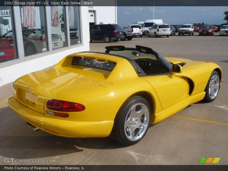 Viper Race Yellow / Black 2002 Dodge Viper RT-10