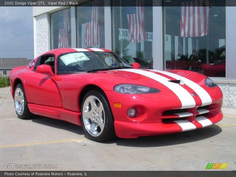Viper Red / Black 2002 Dodge Viper GTS