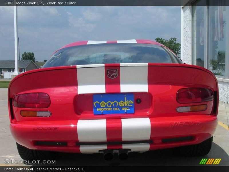 Viper Red / Black 2002 Dodge Viper GTS