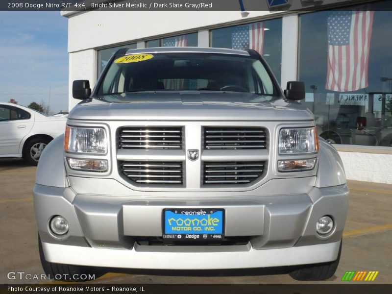 Bright Silver Metallic / Dark Slate Gray/Red 2008 Dodge Nitro R/T 4x4