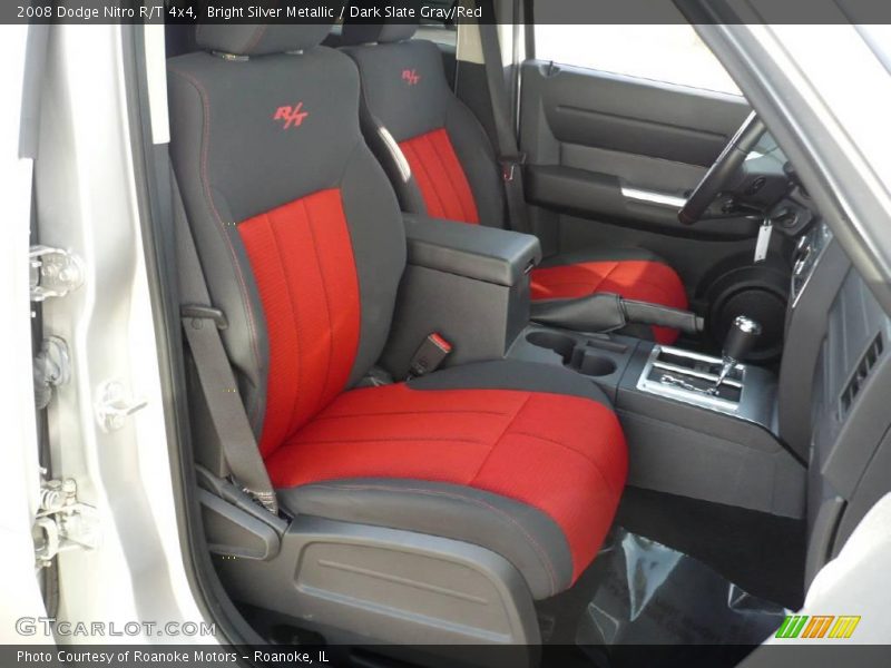 Bright Silver Metallic / Dark Slate Gray/Red 2008 Dodge Nitro R/T 4x4