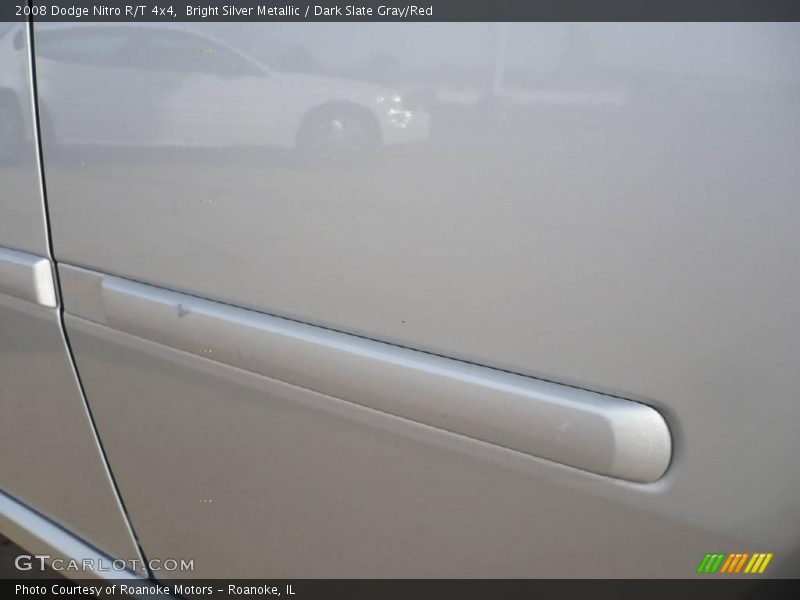 Bright Silver Metallic / Dark Slate Gray/Red 2008 Dodge Nitro R/T 4x4