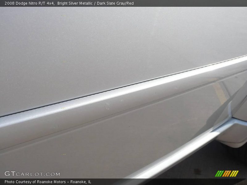 Bright Silver Metallic / Dark Slate Gray/Red 2008 Dodge Nitro R/T 4x4