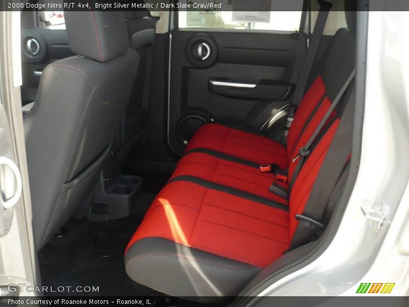 Bright Silver Metallic / Dark Slate Gray/Red 2008 Dodge Nitro R/T 4x4