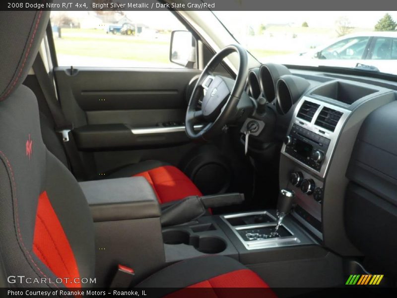 Bright Silver Metallic / Dark Slate Gray/Red 2008 Dodge Nitro R/T 4x4