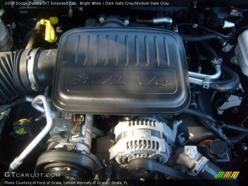 Bright White / Dark Slate Gray/Medium Slate Gray 2008 Dodge Dakota SXT Extended Cab