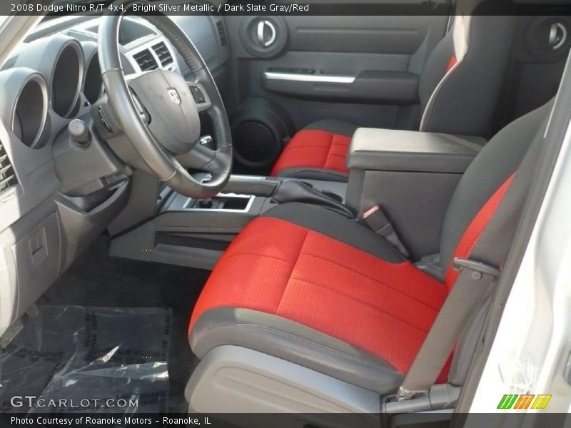 Bright Silver Metallic / Dark Slate Gray/Red 2008 Dodge Nitro R/T 4x4