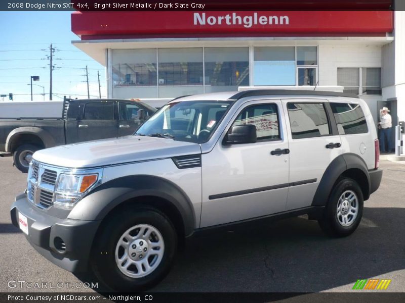 Bright Silver Metallic / Dark Slate Gray 2008 Dodge Nitro SXT 4x4