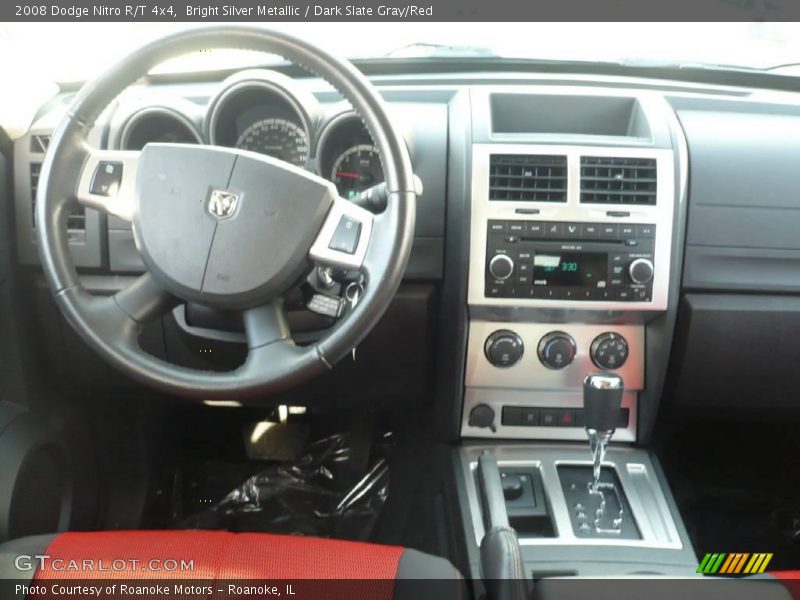 Bright Silver Metallic / Dark Slate Gray/Red 2008 Dodge Nitro R/T 4x4