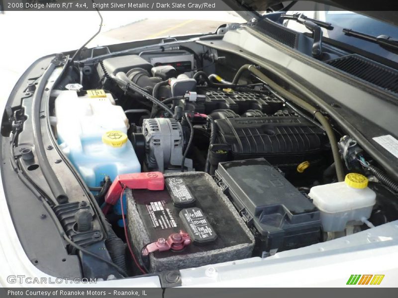 Bright Silver Metallic / Dark Slate Gray/Red 2008 Dodge Nitro R/T 4x4