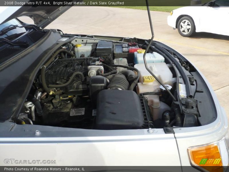 Bright Silver Metallic / Dark Slate Gray/Red 2008 Dodge Nitro R/T 4x4