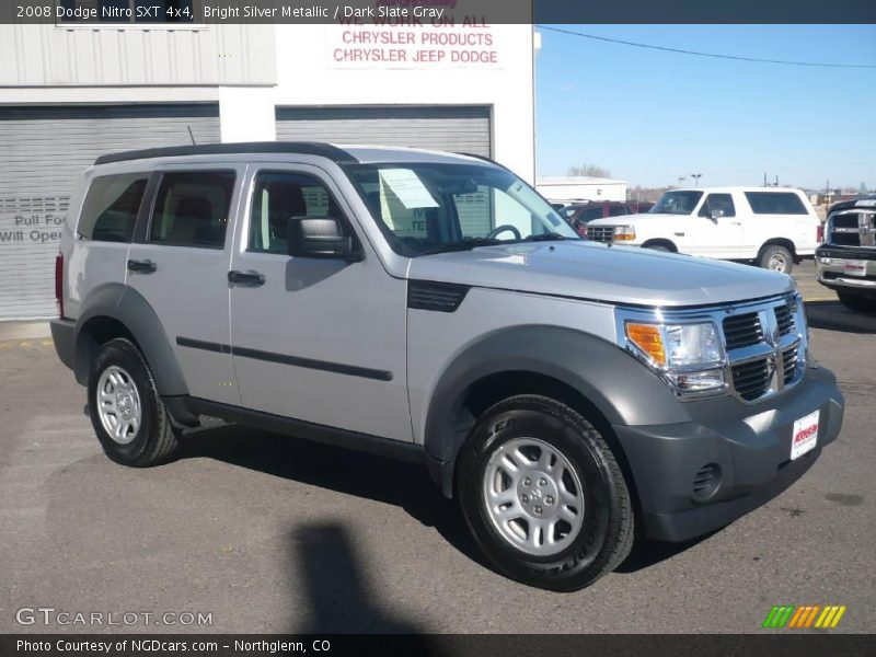 Bright Silver Metallic / Dark Slate Gray 2008 Dodge Nitro SXT 4x4