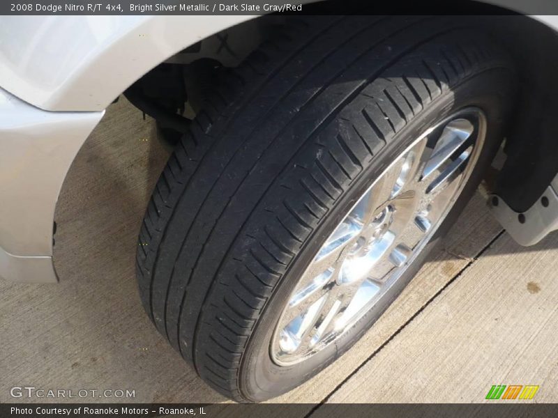 Bright Silver Metallic / Dark Slate Gray/Red 2008 Dodge Nitro R/T 4x4