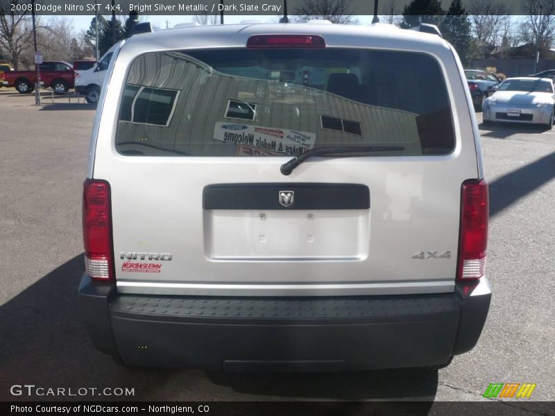 Bright Silver Metallic / Dark Slate Gray 2008 Dodge Nitro SXT 4x4