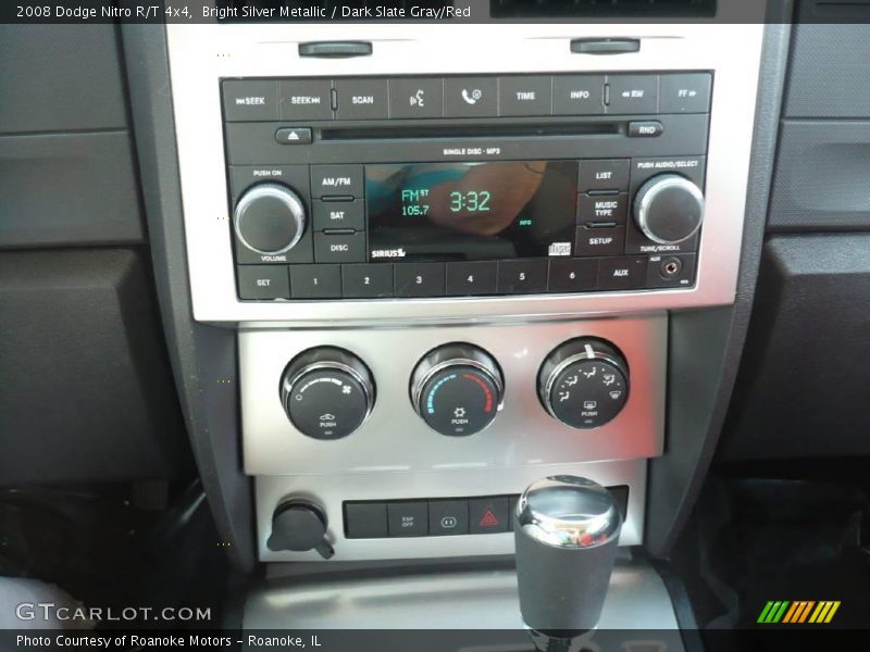 Bright Silver Metallic / Dark Slate Gray/Red 2008 Dodge Nitro R/T 4x4