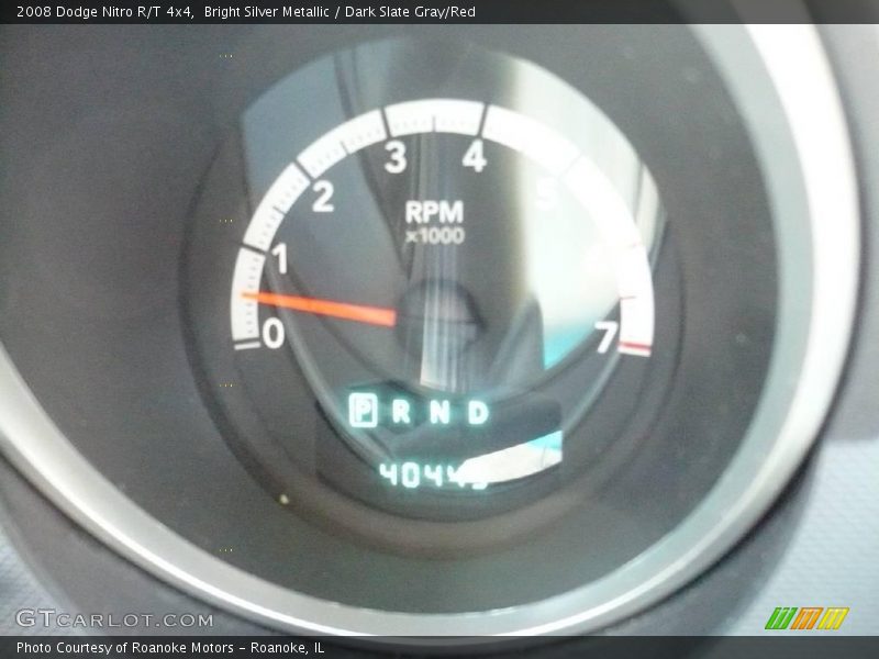 Bright Silver Metallic / Dark Slate Gray/Red 2008 Dodge Nitro R/T 4x4
