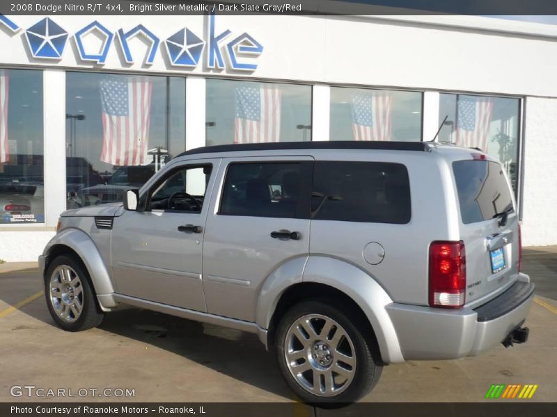 Bright Silver Metallic / Dark Slate Gray/Red 2008 Dodge Nitro R/T 4x4
