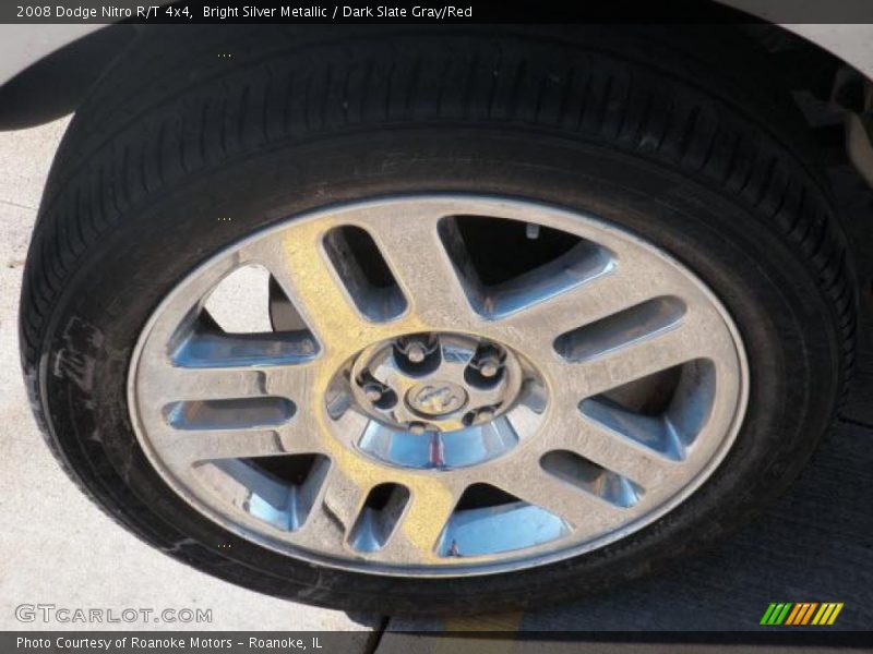 Bright Silver Metallic / Dark Slate Gray/Red 2008 Dodge Nitro R/T 4x4