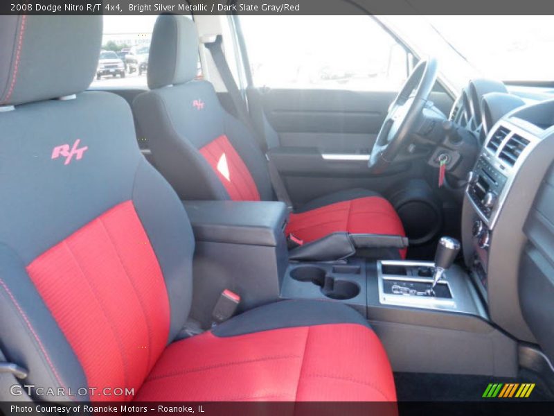 Bright Silver Metallic / Dark Slate Gray/Red 2008 Dodge Nitro R/T 4x4