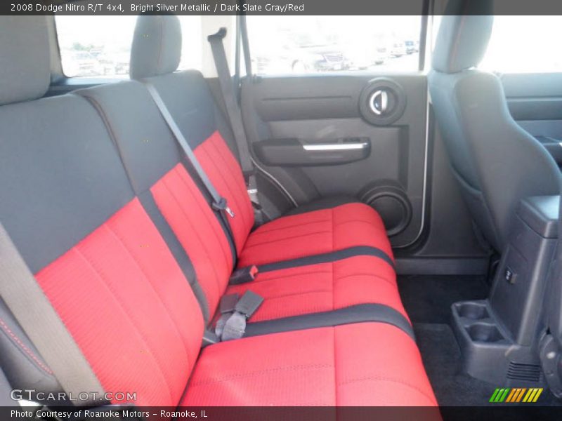 Bright Silver Metallic / Dark Slate Gray/Red 2008 Dodge Nitro R/T 4x4