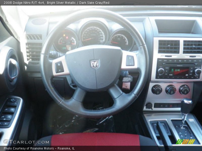 Bright Silver Metallic / Dark Slate Gray/Red 2008 Dodge Nitro R/T 4x4